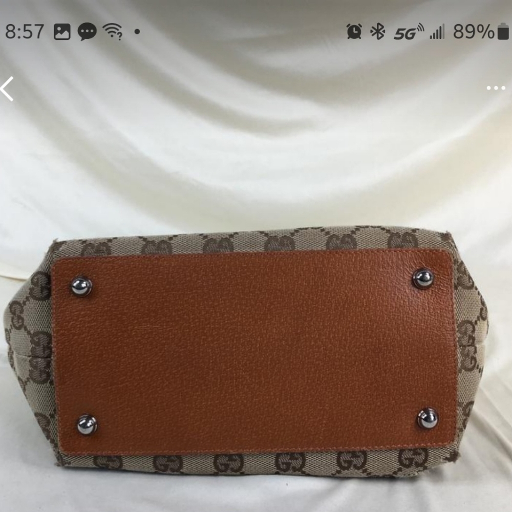 Vintage Gucci Brown GG Canvas Shoulder Bag - Picture 5 of 10